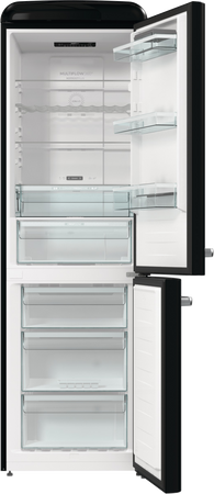 Lodówka z zamrażarką wolnostojąca GORENJE Retro czarny - ONRK619DBK