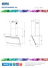 Okap kuchenny przyścienny BERG SPRINGBLACK 60 CZARNY _ SPROPSKDBK6001 SPRINGBLACK60