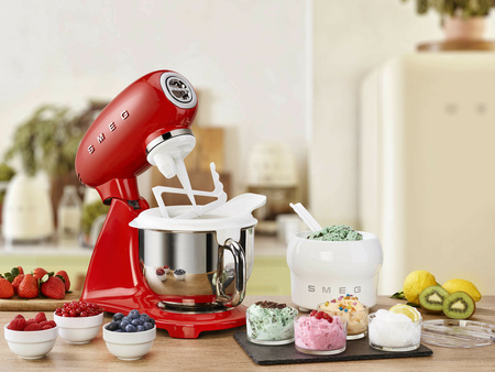 Mikser, jednolity kolor, czerwony SMF03RDEU - Smeg