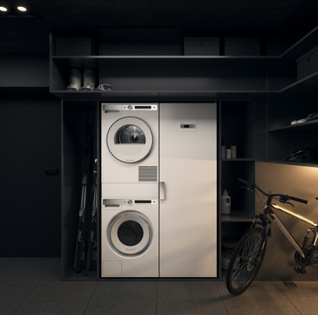 ASKO wysuwana półka i kosz na pranie biała - HDB1153W