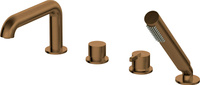 Bateria wannowa 4-otworowa z zestawem prysznicowym BQS_C14M - Deante