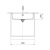 Zlew granitowy FRANKE Maris MRG 110-72 czarny mat - 125.0697.757