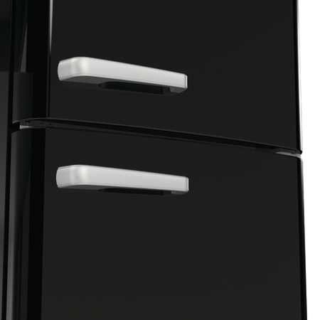 Lodówka z zamrażarką wolnostojąca GORENJE Retro czarny - ONRK619DBK