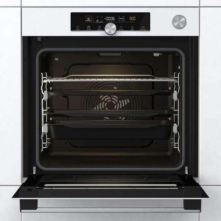 Piekarnik do zabudowy biały GORENJE G600 System Multi z dodatkiem pary BPSA6747A08WG