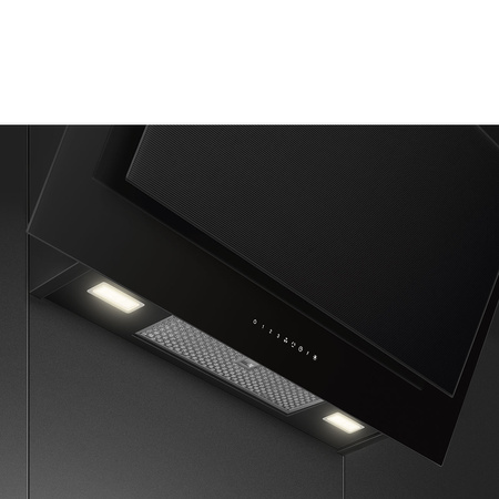 Okap kuchenny, 90 cm, Linea, czarny KV194B3 - Smeg