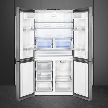 Lodówka chłodziarko zamrażarka Frenchdoor, stal nierdz FQ60XE SMEG