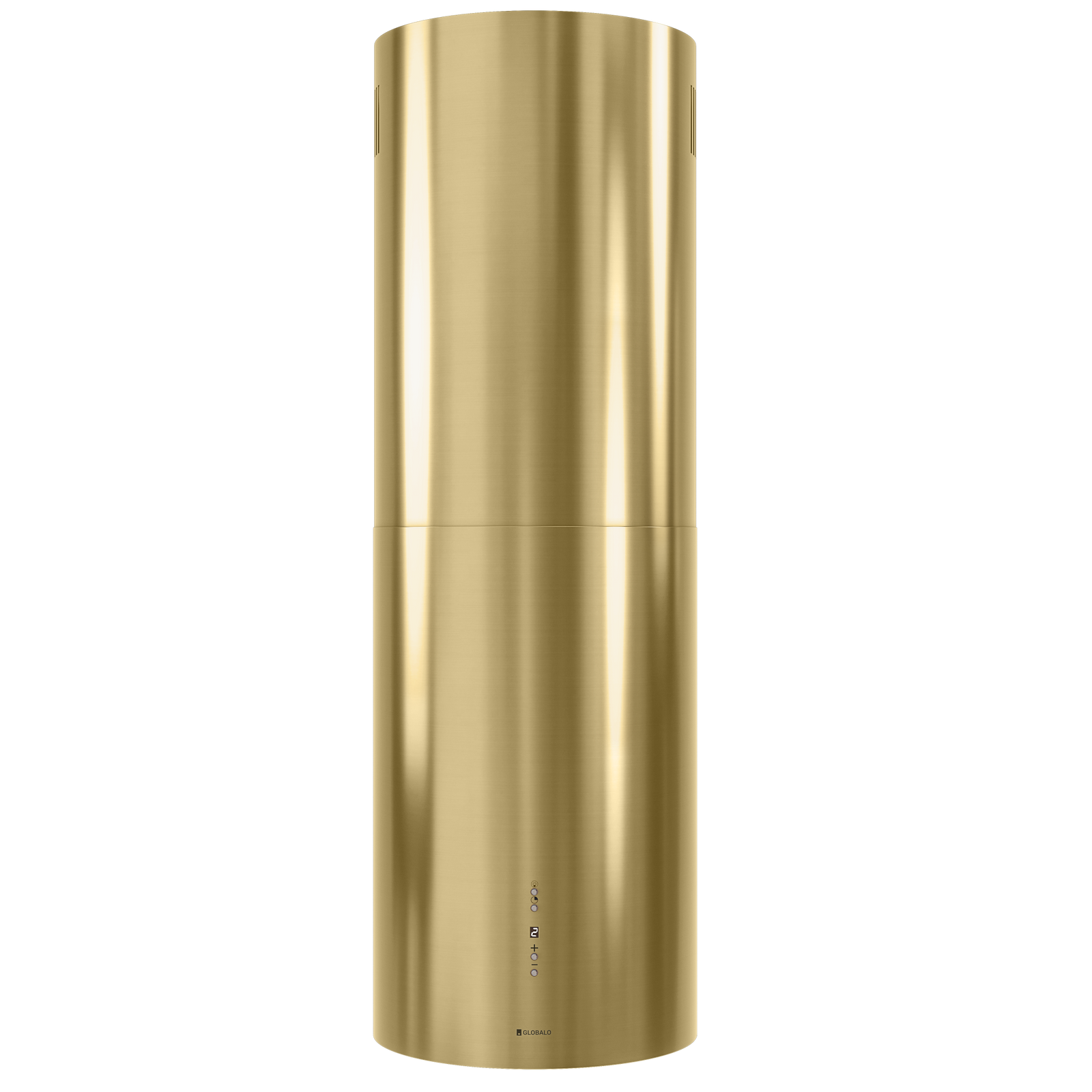 Okap kuchenny wyspowy GLOBALO CYLINDRO ISOLA 39.7 LIGHT GOLD MAT