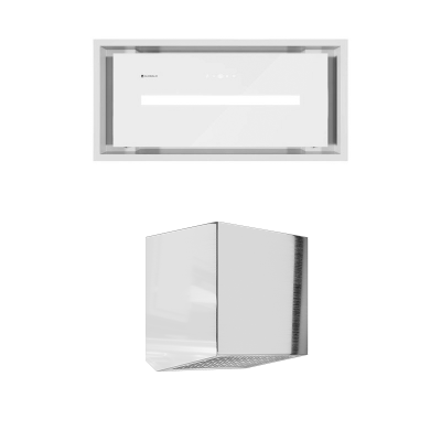 Okap kuchenny podszafkowy GLOBALO SAREDO 60.1 WHITE + turbina TW 1.2