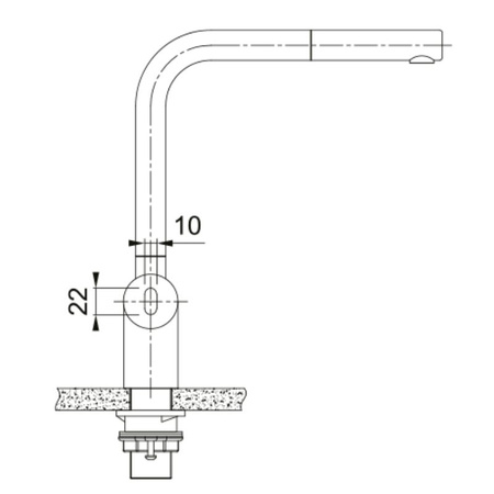 Bateria kuchenna z wyciąganą wylewką FRANKE Atlas Neo Sensor czarna stal - 115.0625.527