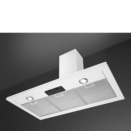 Okap kuchenny, 90 cm, biały KSED95WH - Smeg