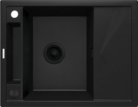 Zlewozmywak granitowy magnetyczny 1-komorowy z ociekaczem ZRM_N11A - Deante