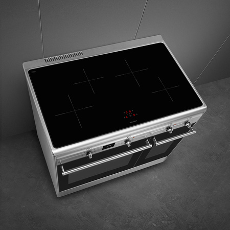Kuchnia wolnostojąca srebran SMEG Classica CX92IM