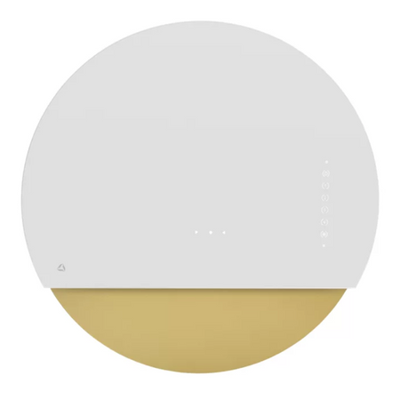 Okap przyścienny CIARKO Design Eclipse White / Gold - CDP6001BZ