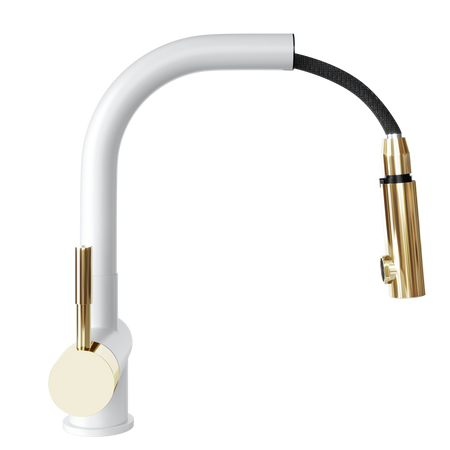 Bateria kuchenna GLOBALO LOBIO WHITE/LIGHT GOLD RING 1.1