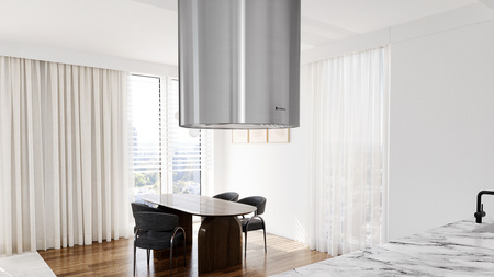 Okap kuchenny wyspowy GLOBALO LOBELIO ISOLA 39.1 INOX