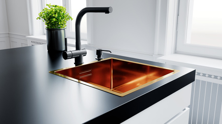 Zlew kuchenny GLOBALO RIWOLO 40.1 COPPER