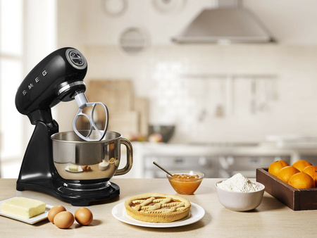 Mikser, jednolity kolor, czarny SMF03BLEU - Smeg