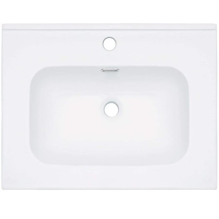 Umywalka ceramiczna wpuszczana z miejscem na baterię - 60 cm CTU_6U6W - Deante