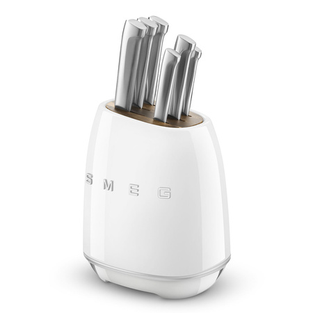 Blok z zestawem 6 noży KBSF02WH - Smeg