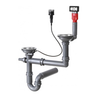 Zestaw odpływowy FRANKE do zlewozmywaków dwukomorowych 3 1/2" - 112.0075.293