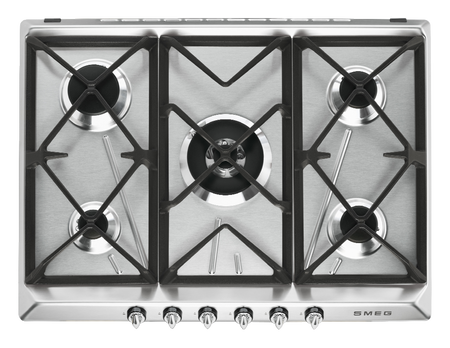 Płyta gazowa, 70 cm, Victoria, inox SR975XGH - Smeg
