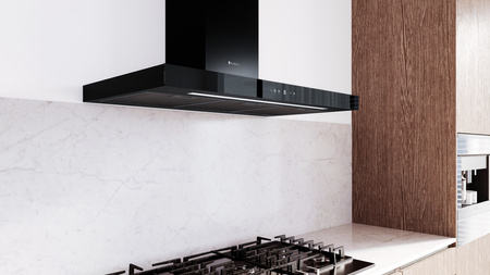 Okap kuchenny przyścienny GLOBALO LONATIO ISOLA 90.2 BLACK