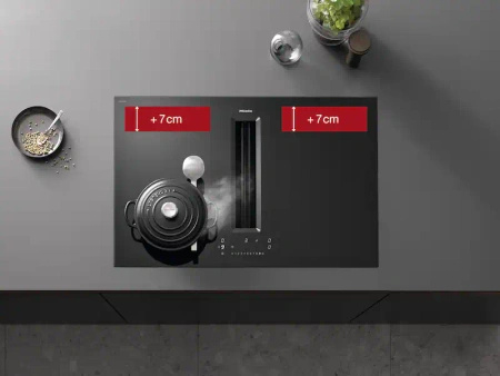 Płyta indukcyjna z okapem MIELE KMDA 7676-1 FL BlackPerfection - 12904820