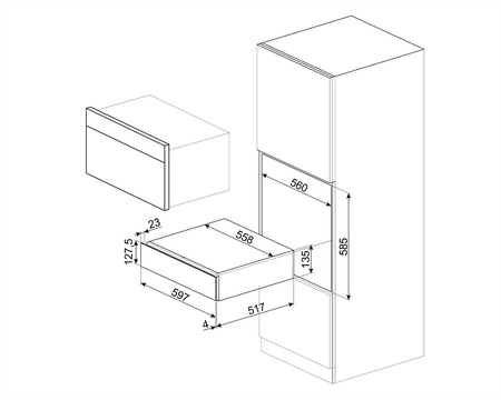 Szuflada sommelierska, Linea, NG CPS115G - Smeg