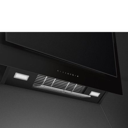Okap kuchenny, 90 cm, Linea, czarny KV194B3 - Smeg