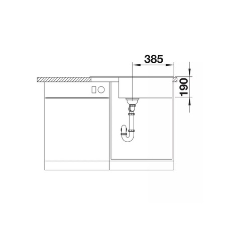 Zlew jednokomorowy z ociekaczem BLANCO ZIA XL 6 S Compact Silgranit antracyt - 523273