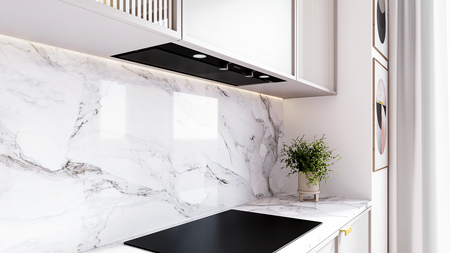 Okap kuchenny podszafkowy GLOBALO FLUXIME 90.1 BLACK + turbina TW 1.2