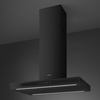 Okap wyspowy, 90 cm, czarny mat KLTI9L4MB - Smeg