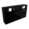 Okap kuchenny podszafkowy GLOBALO SPINEIRO 60.1 BLACK + turbina TW 2.1
