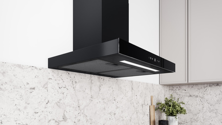 Okap kuchenny przyścienny GLOBALO LONATIO 60.1 BLACK