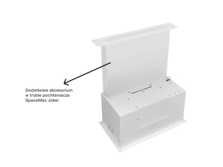 Okap kuchenny podszafkowy 74cm CIARKO JOCKER UNO biały CDZ7406B