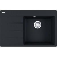 Zlew granitowy FRANKE Centro CNG 611-78 TL ociekacz z lewej strony czarny mat - 114.0633.138