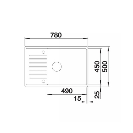 Zlew jednokomorowy z ociekaczem BLANCO ZIA XL 6 S Compact Silgranit czarny - 526019