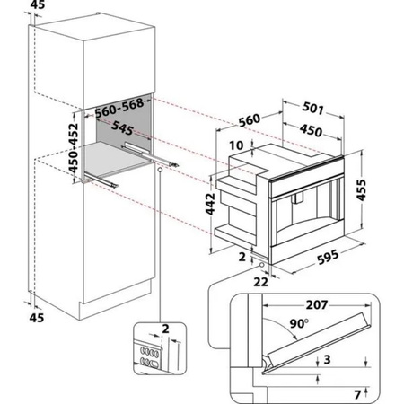 Ekspres do kawy do zabudowy WHIRLPOOL W11CM145 ciśnieniowy czarny