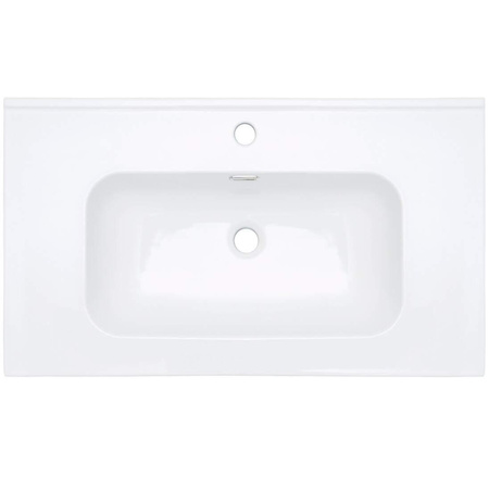 Umywalka ceramiczna wpuszczana z miejscem na baterię - 80 cm CTU_6U8W - Deante