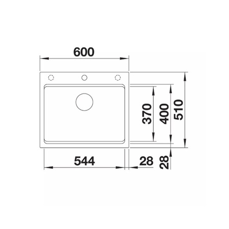Zlew jednokomorowy BLANCO ETAGON 6 Silgranit czarny - 525890