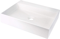 Umywalka granitowa nablatowa z miejscem na baterię - 500x400 mm CQR_AU5S - Deante