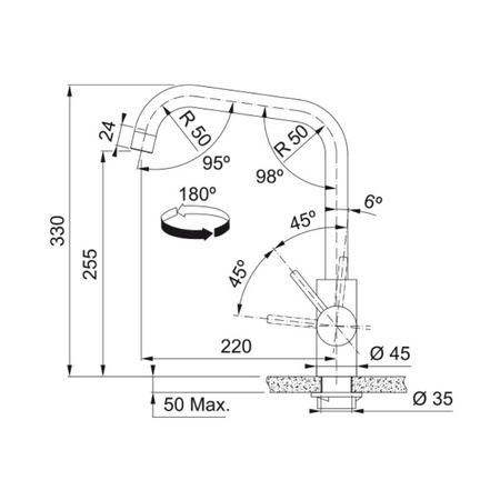 Bateria kuchenna FRANKE Kubus chrom - 115.0529.202