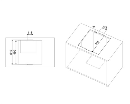 Okap wyspowy KDH12WLD - Smeg