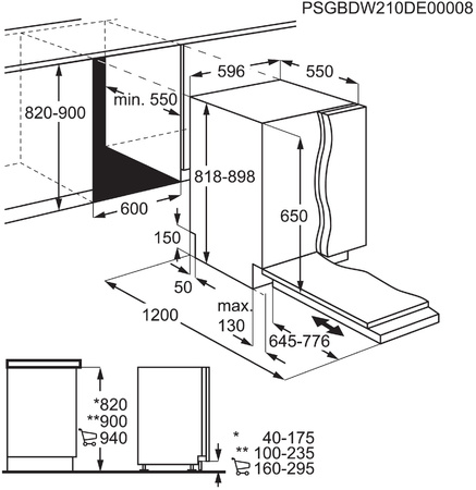 Zmywarka do zabudowy ELECTROLUX EES47400L SatelliteClean 600 60cm QuickSelect