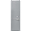 Lodówka chłodziarko zamrażarka SMEG Retro srebrny FAB32LSV6