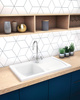Zlewozmywak ceramiczny 1-komorowy z ociekaczem ZCL_611N - Deante