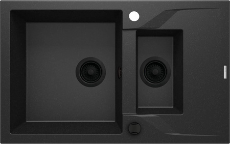 Zlewozmywak granitowy 1.5-komorowy z ociekaczem ZQN_G513 - Deante