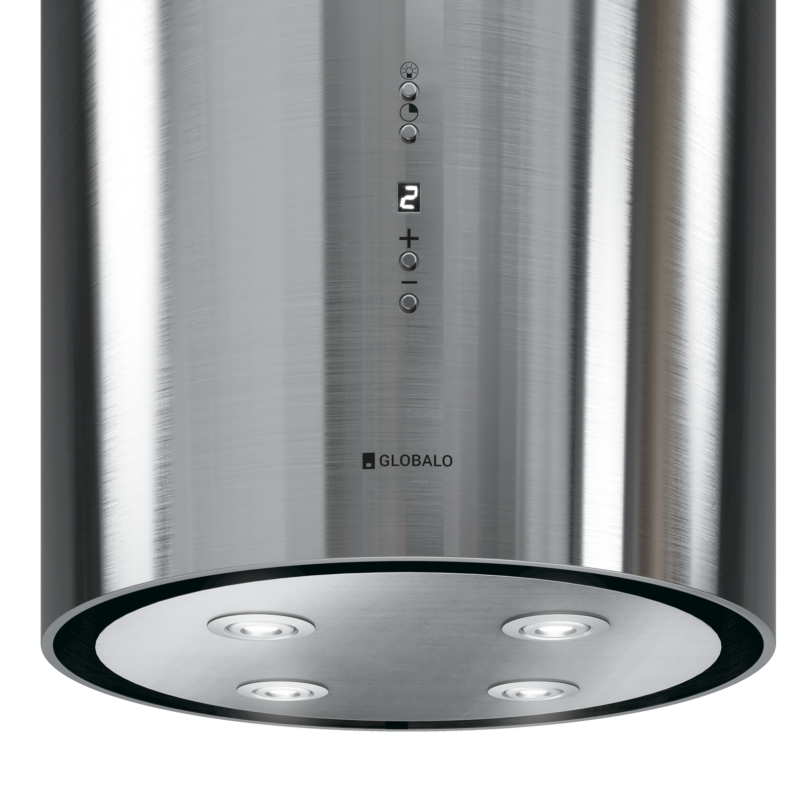 Okap kuchenny wyspowy GLOBALO CYLINDRO ISOLA 39.7 INOX