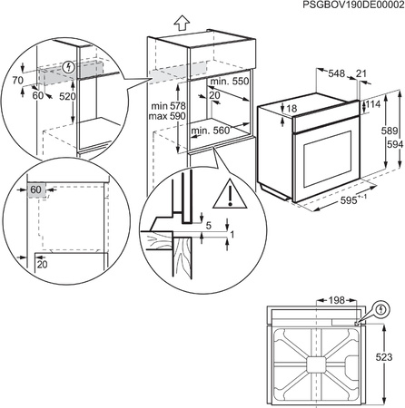 Piekarnik parowy ELECTROLUX SteamBake 600 KODEH70X