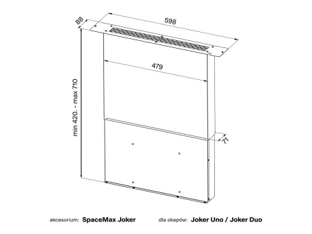 Akcesorium do okapów do zabudowy CIARKO Space Max Joker